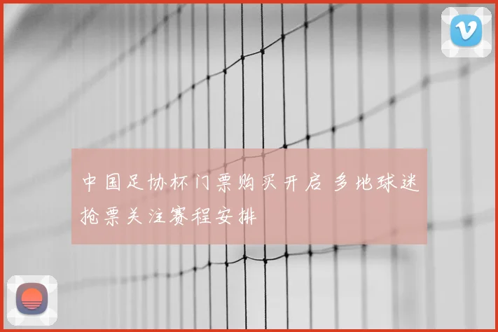 中国足协杯门票购买开启 多地球迷抢票关注赛程安排